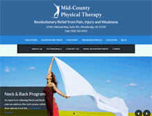 Tablet Screenshot of midcountypt.com